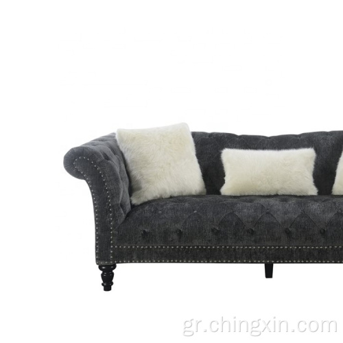 Ο καναπές βελούδο ορίζει 3 θέσεις καναπέ σαλόνι